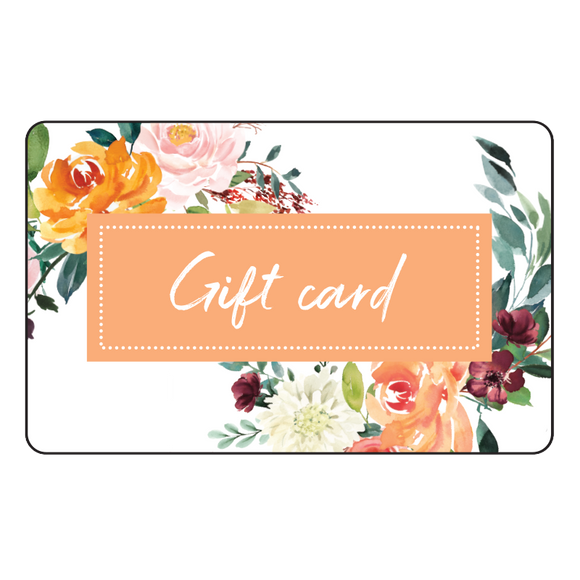 Mindbody Gift Cards - Orange Flower Gift Cards